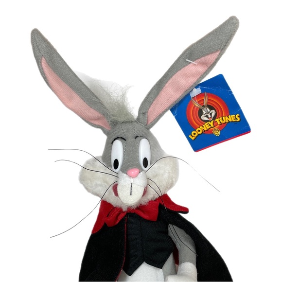 Vintage Looney Tunes Bugs Bunny Vampire Dracula Halloween Plush - Picture 8 of 9